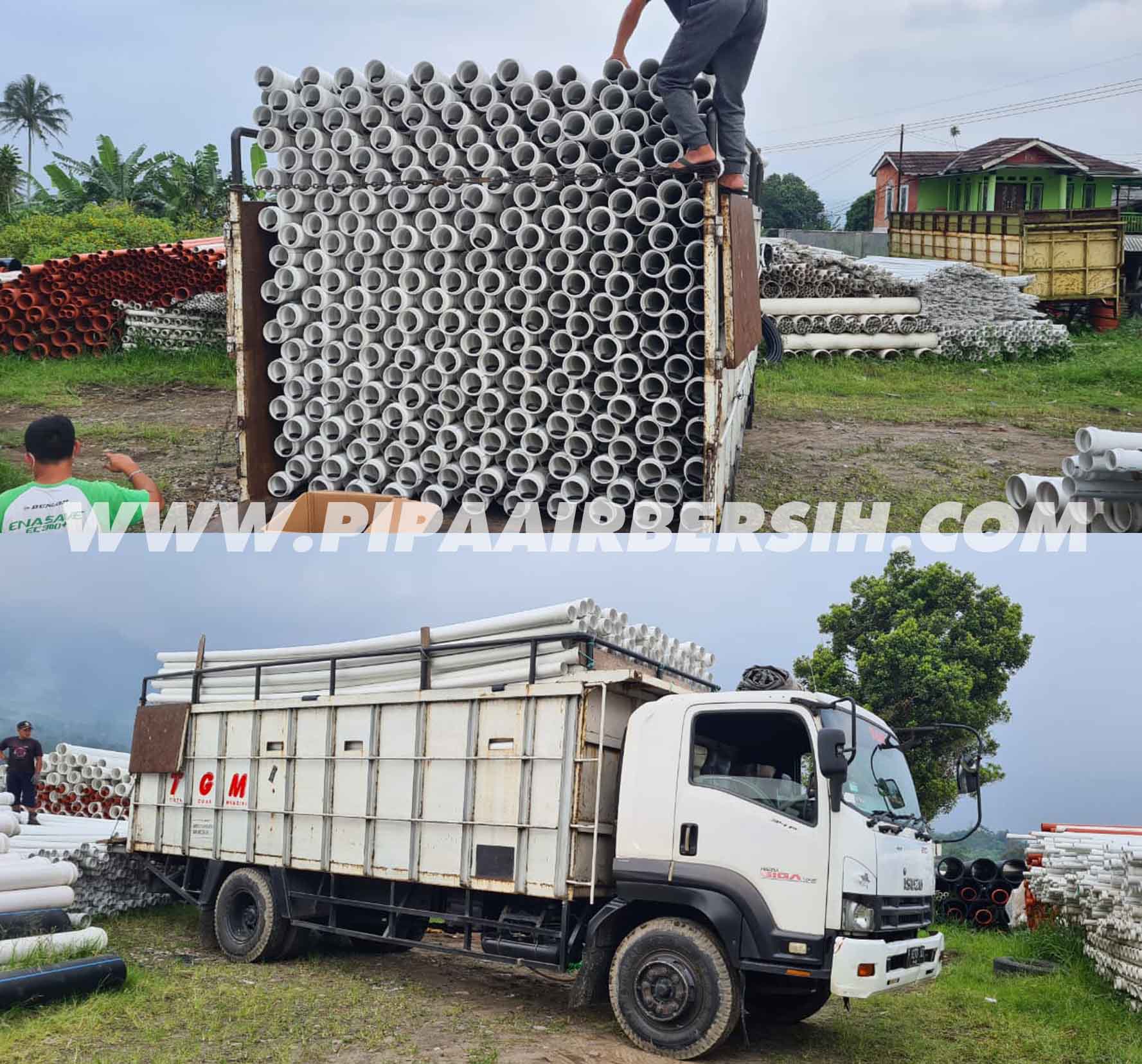 Pengiriman Pipa Rucika PVC SNI ke PDAM Sidoarjo