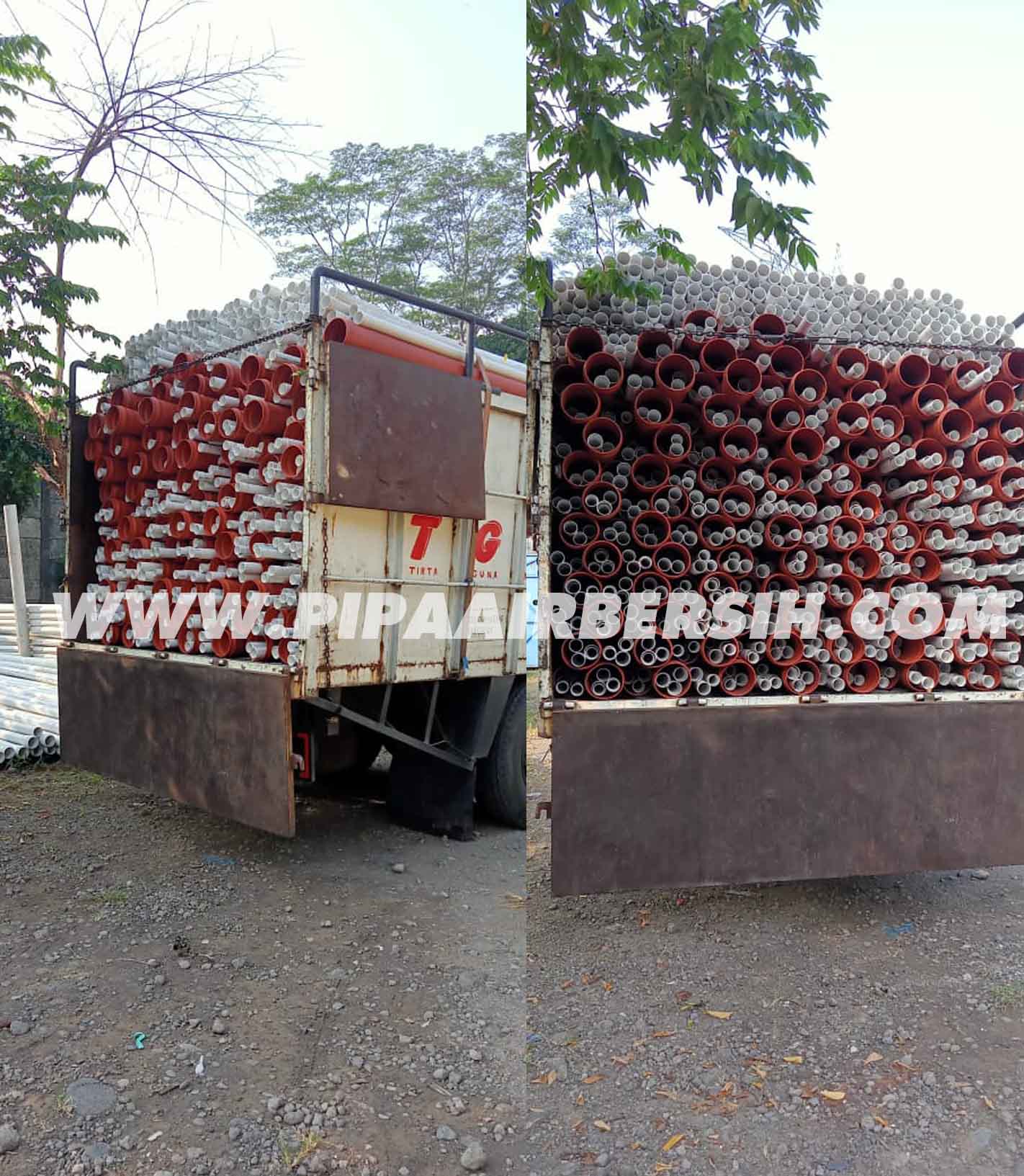 Pengiriman Pipa Rucika Lite dan PVC SNI ke Semarang